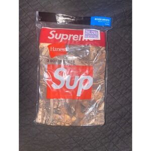 Supreme Hanes Realtree Boxer Briefs 2 Pack Mens 2XL‎ XXL Tree Camo Brand New